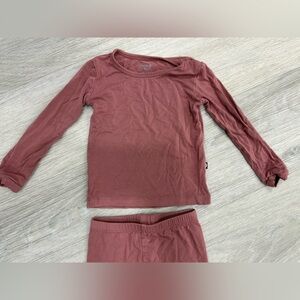 Kyte BABY Long Sleeve pajamas in Dusty Mauve 18-24months